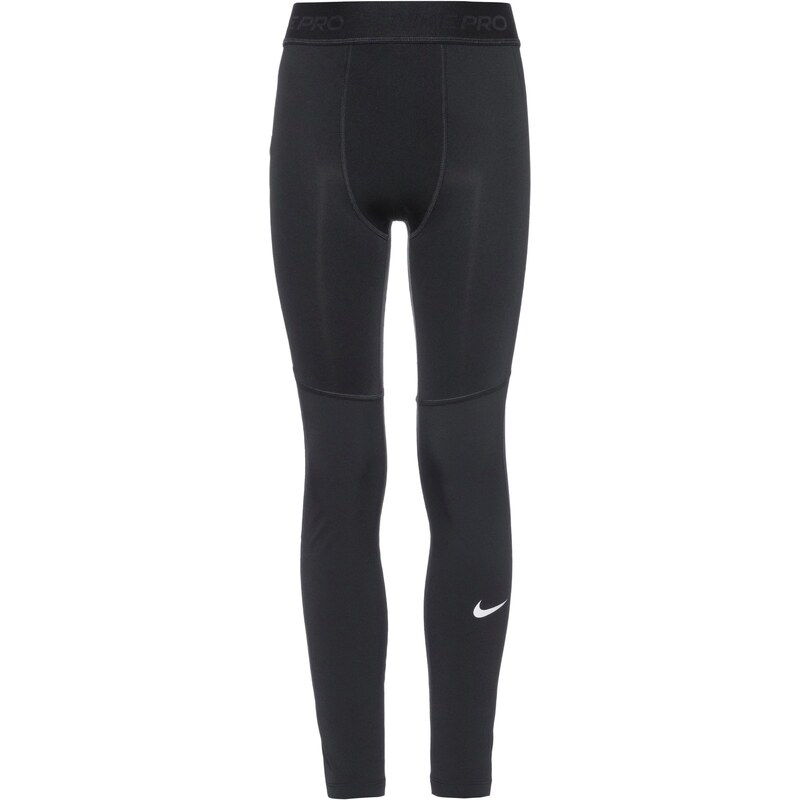 NIKE Sportovní kalhoty Pro černá / bílá