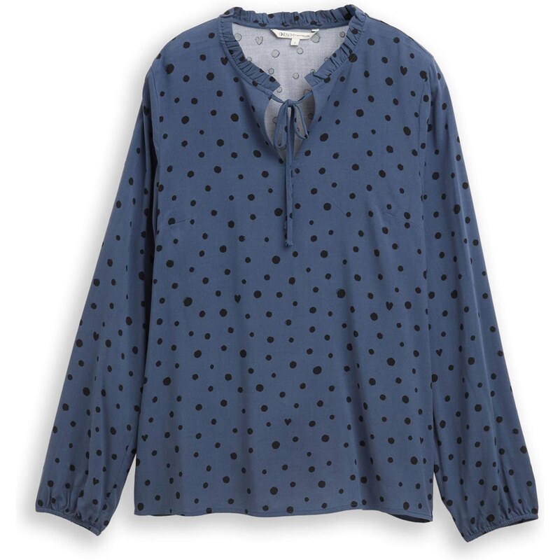 TOM TAILOR DENIM Halenka tmavě modrá / černá