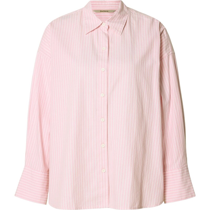 Barbour Halenka Rosie růžová / bílá