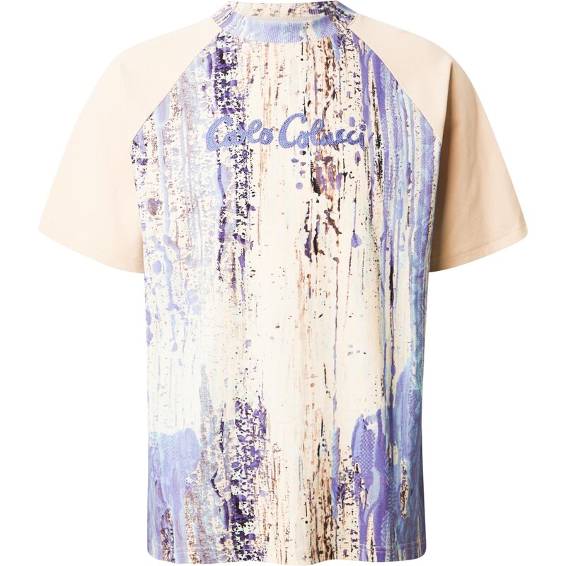 Carlo Colucci Tričko opálová / fialkově modrá / offwhite 111017988