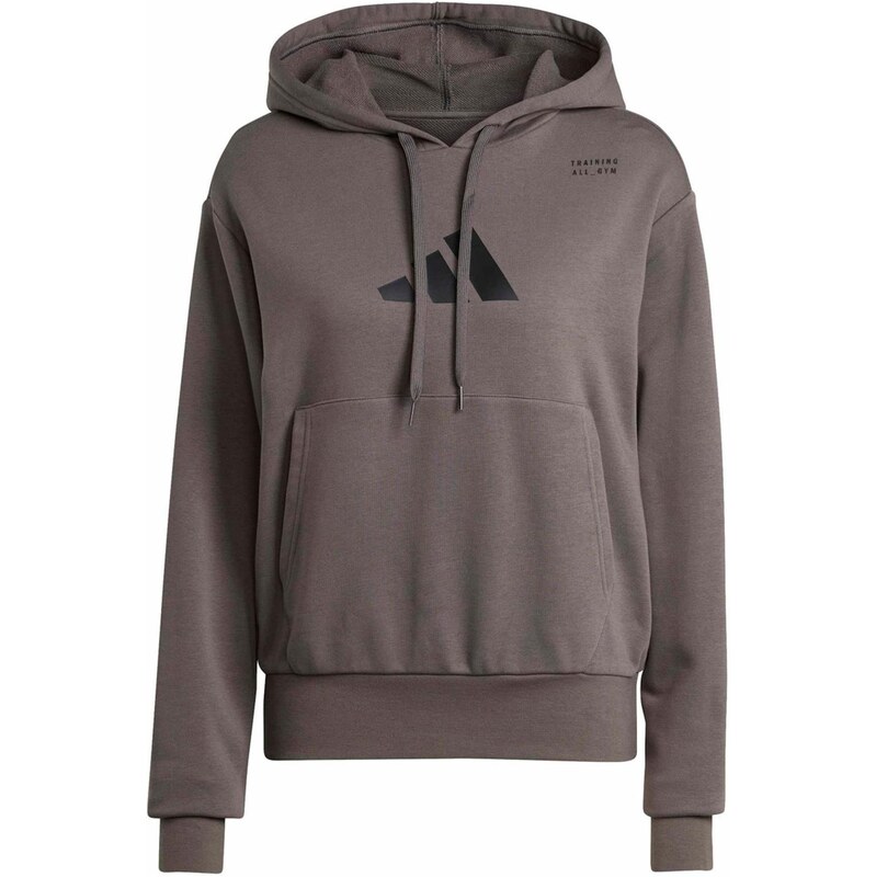 ADIDAS PERFORMANCE Sportovní mikina hnědá / černá