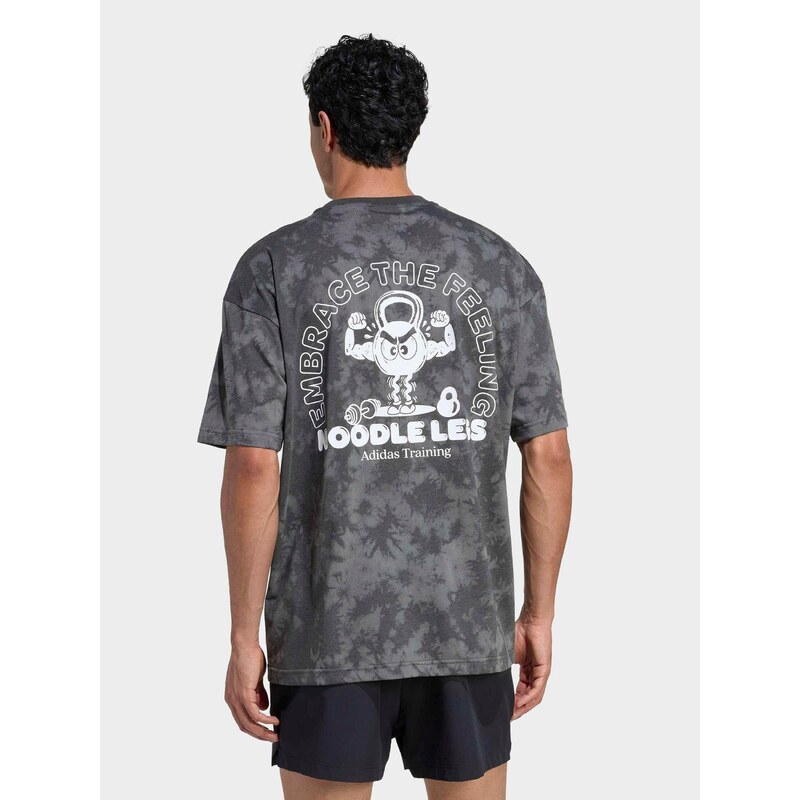 ADIDAS PERFORMANCE Funkční tričko tmavě šedá / černá / bílá