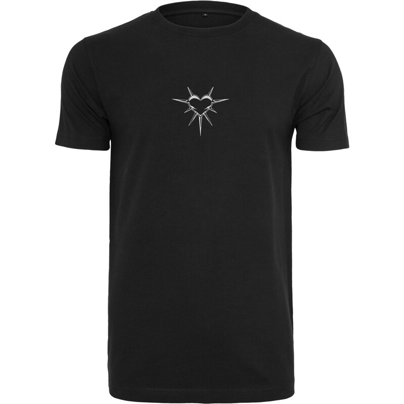 Mister Tee Tričko Spike Heart černá / bílá