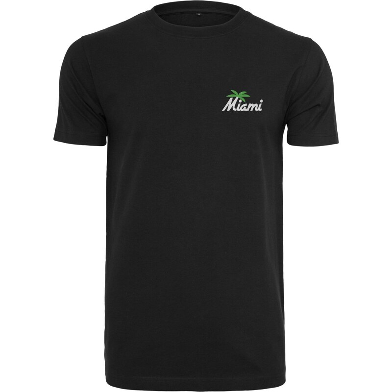 Mister Tee Tričko Miami Palm Tree zelená / černá / bílá