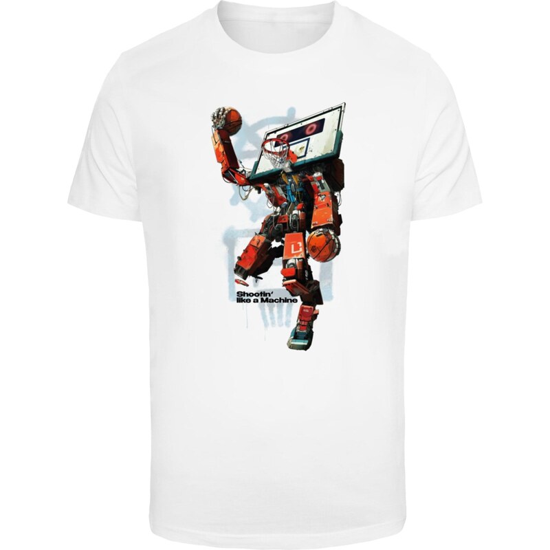 Mister Tee Tričko Bball Robot modrá / červená třešeň / černá /
