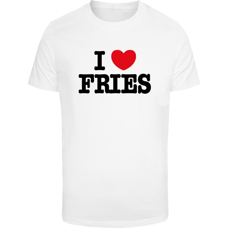 Mister Tee Tričko Love Fries červená / černá / bílá