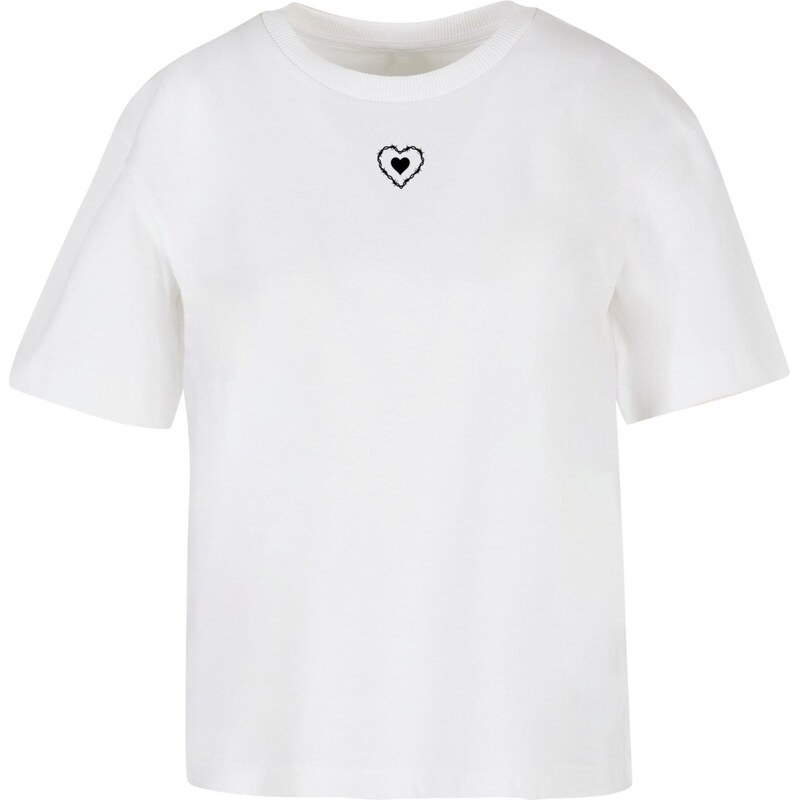 Mister Tee Tričko Good Vibes Only Heart černá / bílá 110997273