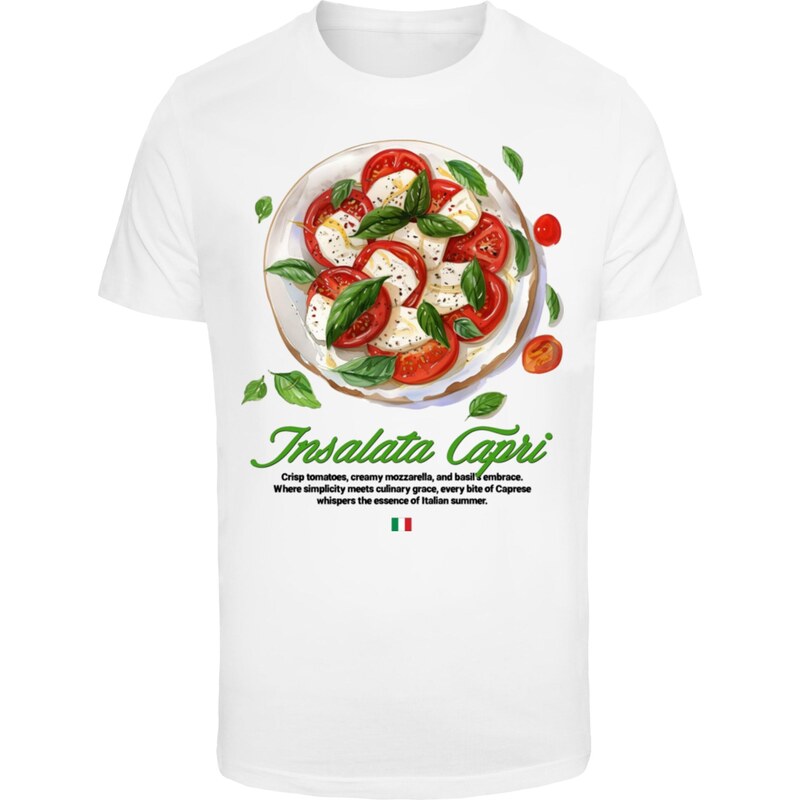 Mister Tee Tričko Insalata Capri zelená / červená / černá / bílá