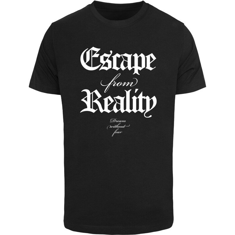 Mister Tee Tričko Escape From Reality černá / bílá