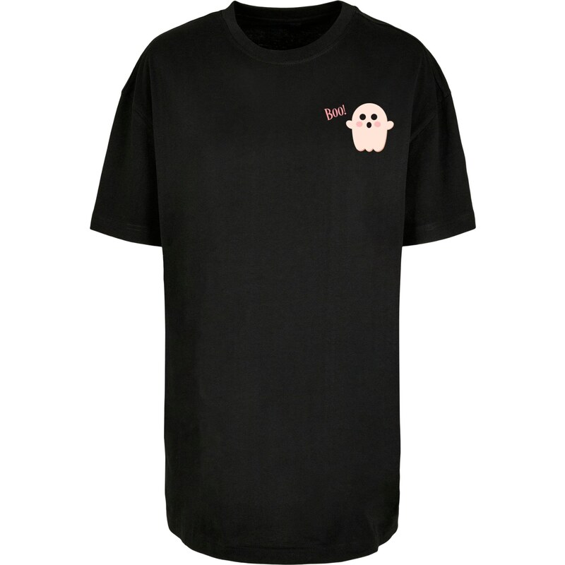 Merchcode Oversized tričko Halloween - Boo Ghost růžová /