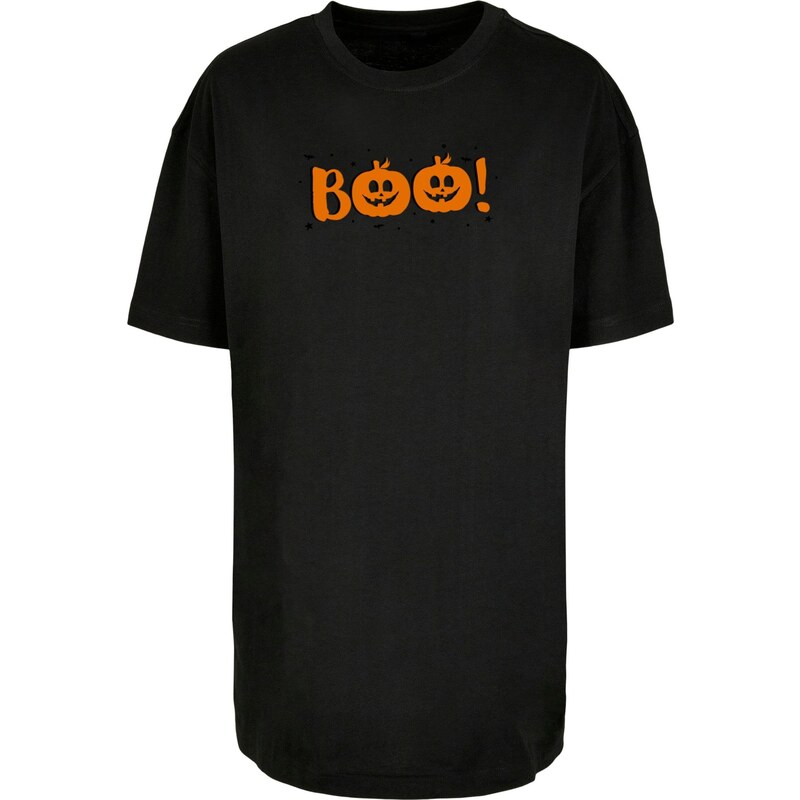 Merchcode Oversized tričko Halloween - Boo Pumpkin tmavě