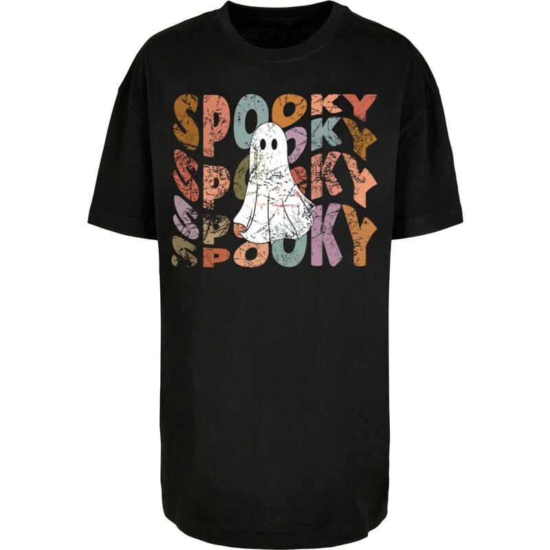 Merchcode Tričko Halloween - Spooky Ghost světlemodrá / pastelová 110999969