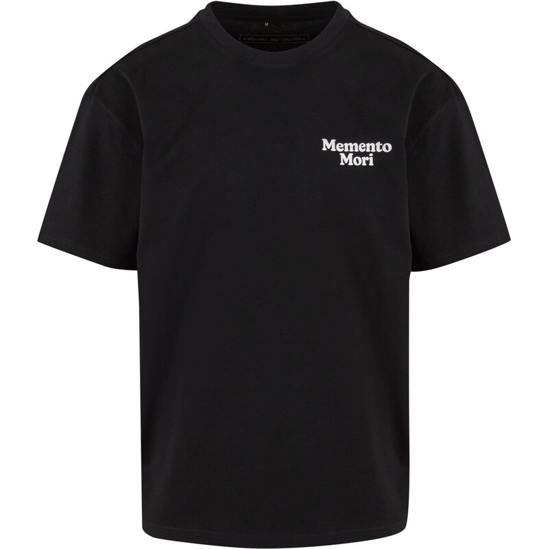 Mister Tee Tričko Memento Mori černá / bílá