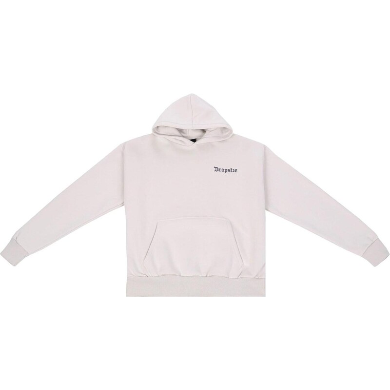 Dropsize Mikina Crewlove světle šedá / tmavě šedá / černá