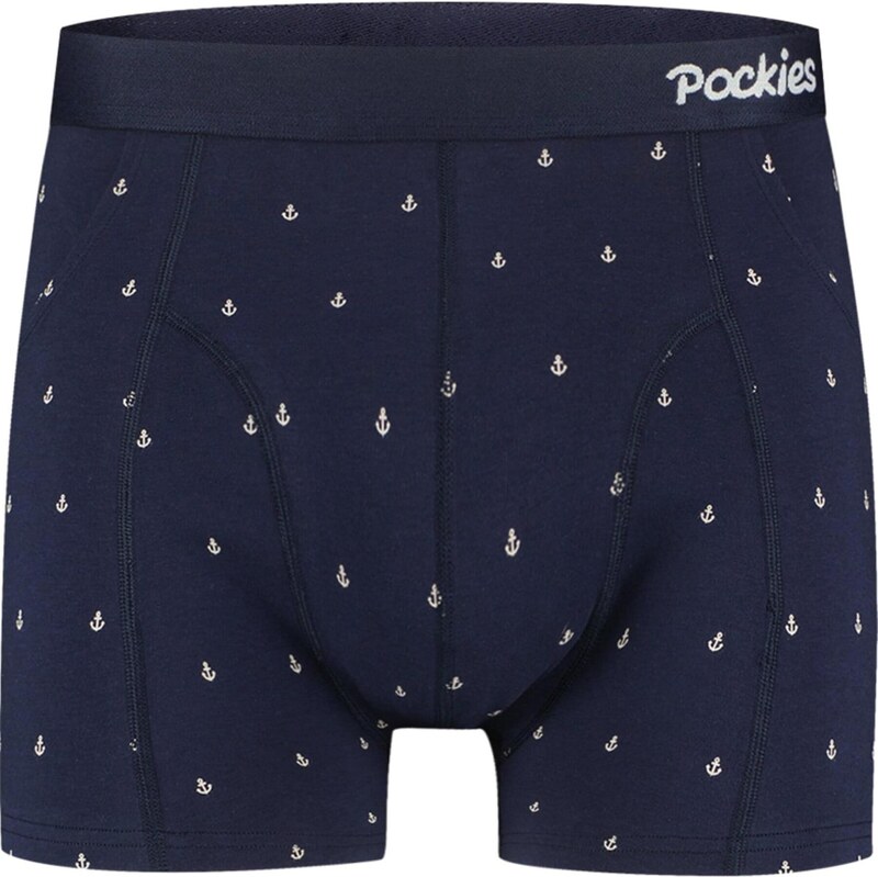 Pockies Boxerky tmavě modrá / offwhite