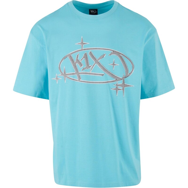 K1X Tričko tyrkysová / stříbrná