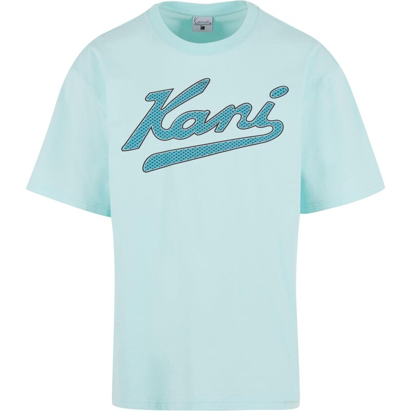 Karl Kani Tričko Varsity Palm modrá / tyrkysová / černá