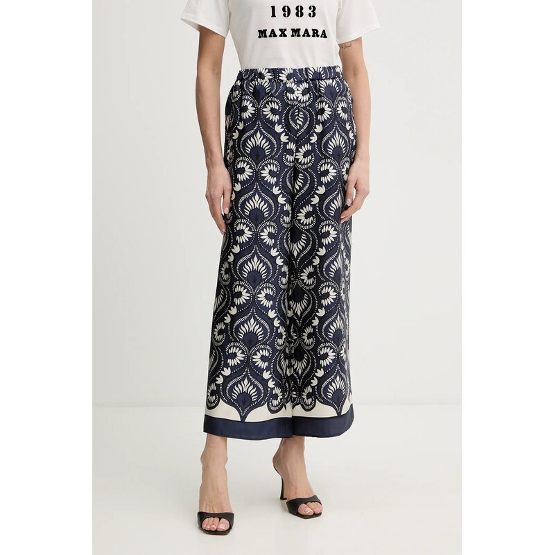 Hedvábné kalhoty Weekend Max Mara OTTICO 111012620