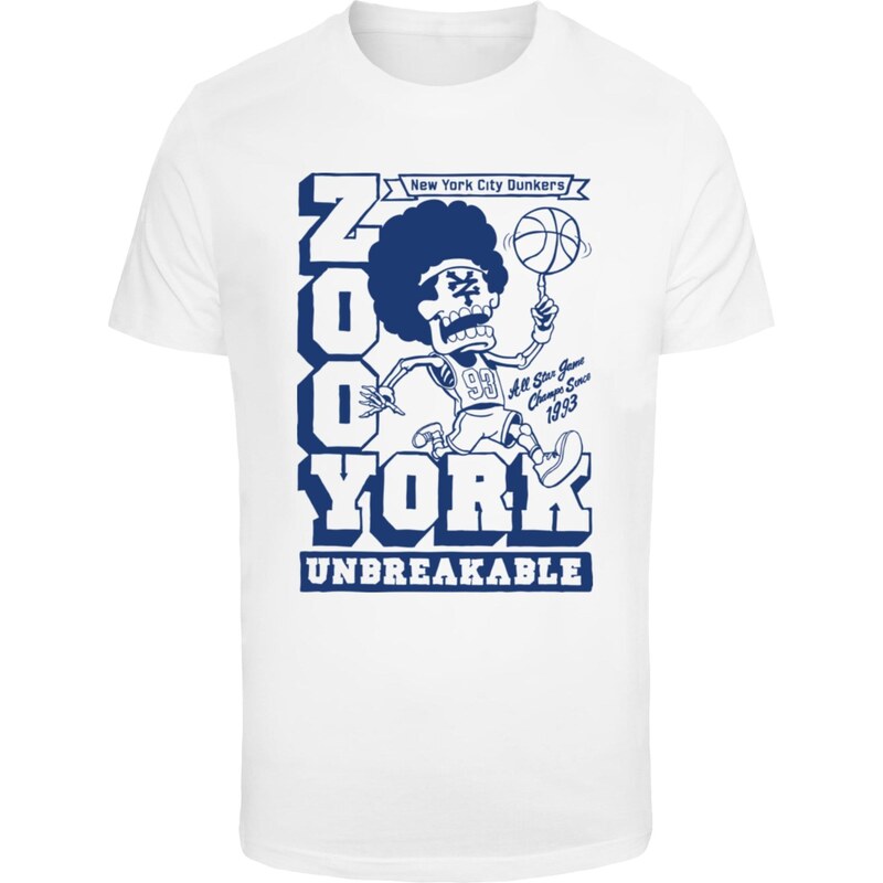 ZOO YORK Tričko Funky Balling tmavě modrá / bílá