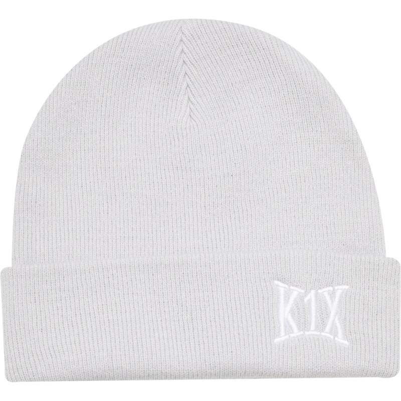 K1X Čepice světle šedá / bílá