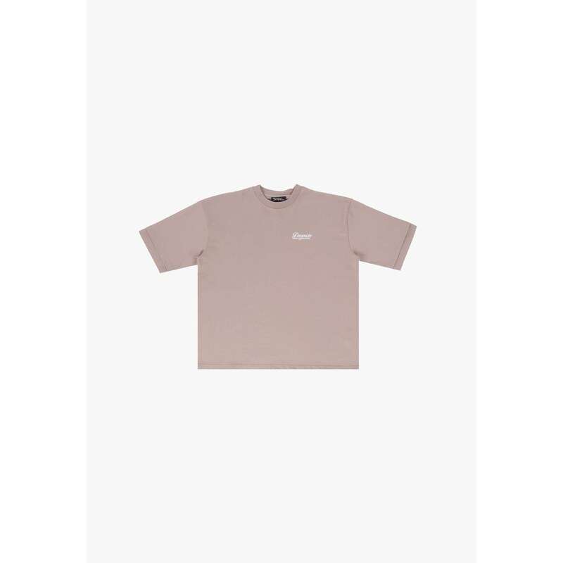 Dropsize Tričko kaštanově hnědá / bílá