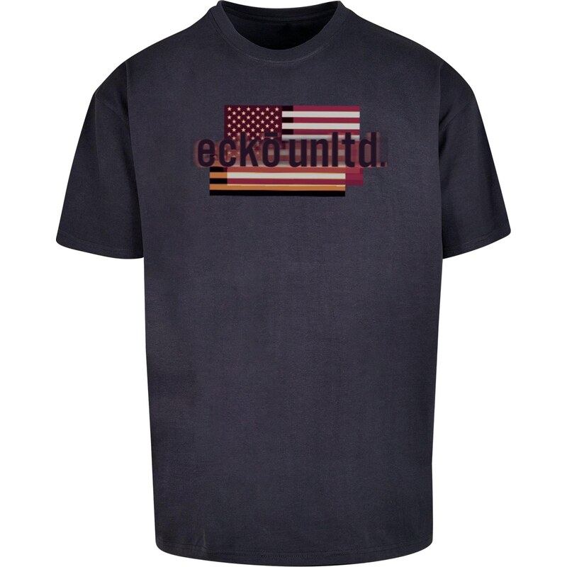 Ecko Unlimited Tričko námořnická modř / červená / černá