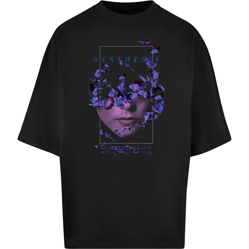 Merchcode Tričko Evanescence - Synthesis fialová / černá