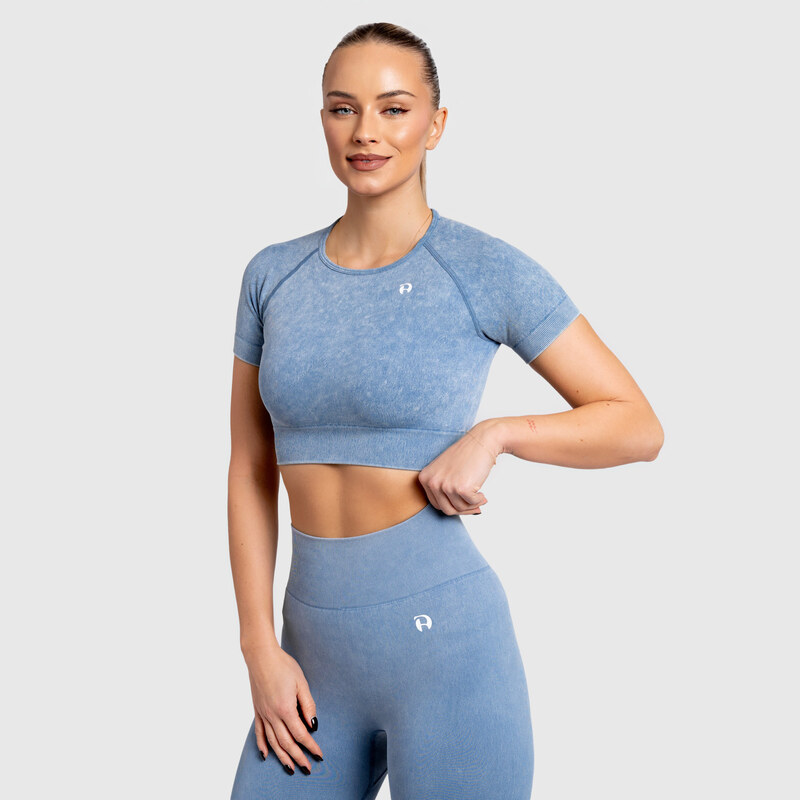 Dámský crop top Iron Aesthetics Faded, washed blue 111013353