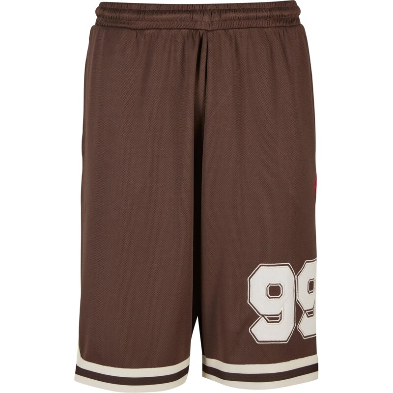 ROCAWEAR Kalhoty Pro hnědá / bílá