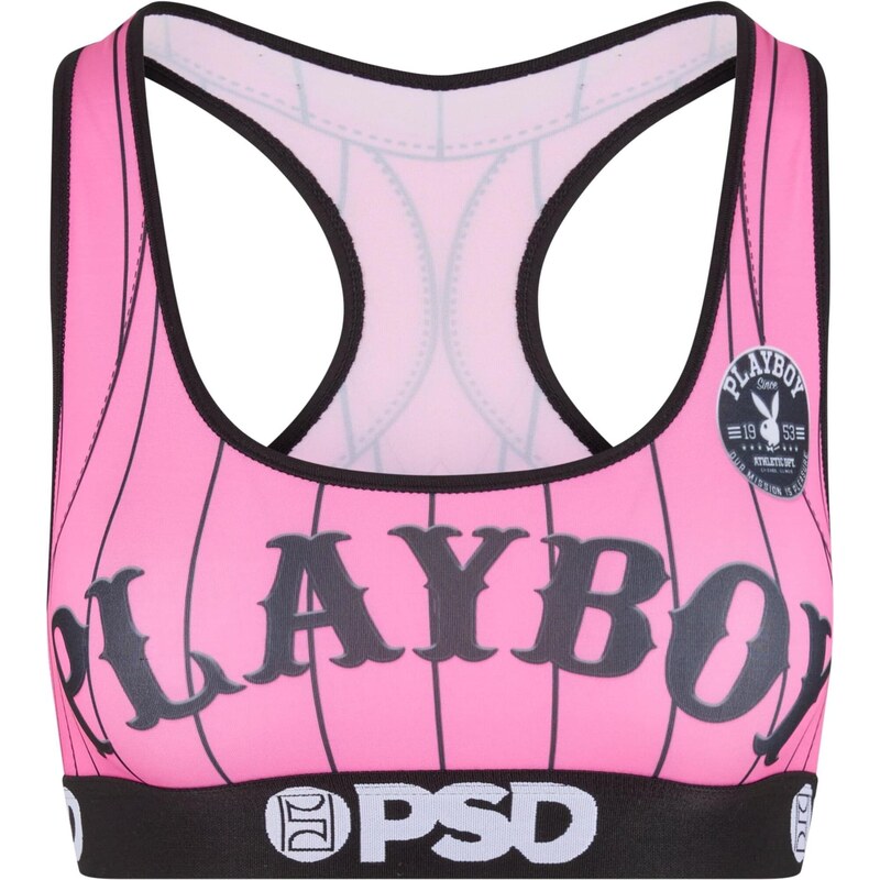 PSD Sportovní podprsenka Play Ball pink / černá