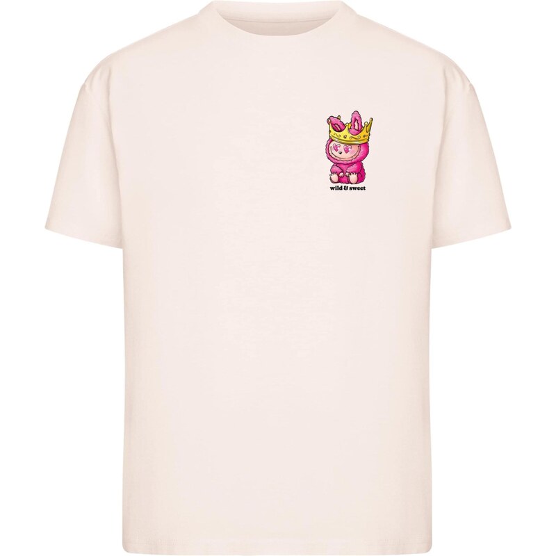 Miss Tee Tričko Wild And Sweet žlutá / pink / pastelově růžová / černá 111014080