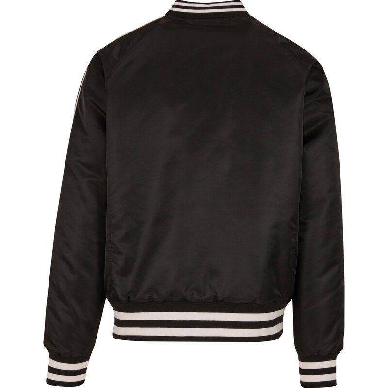 Urban Classics Přechodná bunda 'Racer' černá / přírodní bílá