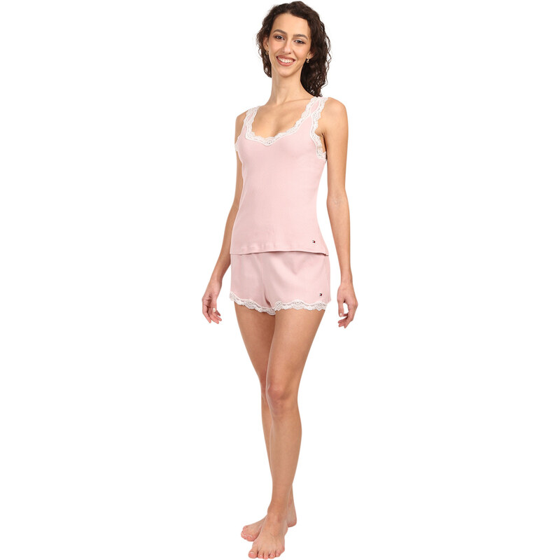 Dámské pyžamo Tommy Hilfiger růžové (UW0UW06215 TQN) 111014260