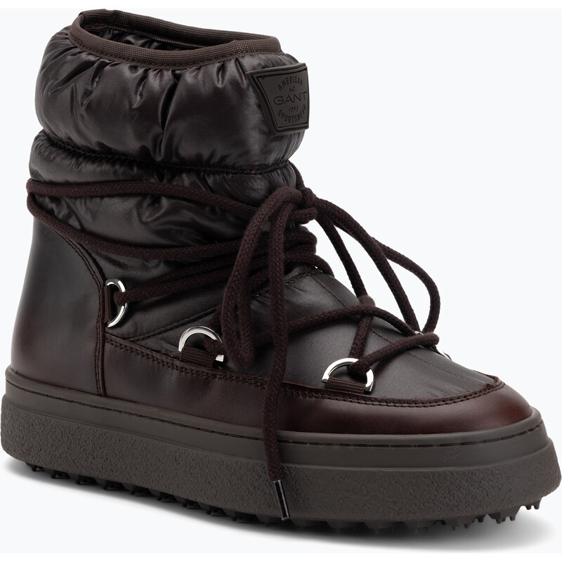 Dámské sněhule GANT Snowhill dark brown