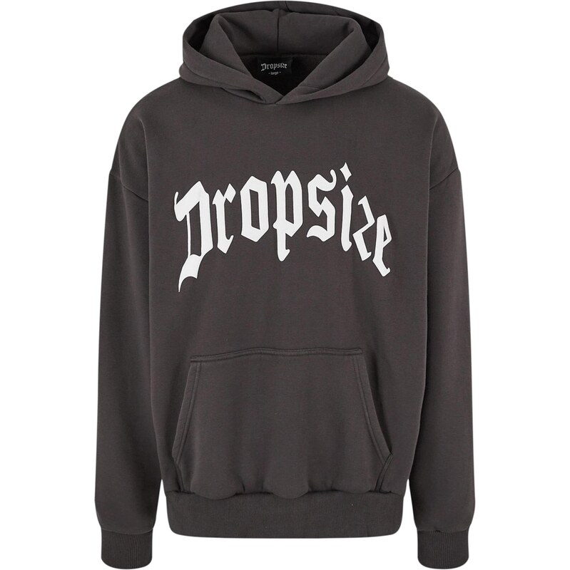 Dropsize Mikina tmavě hnědá / bílá