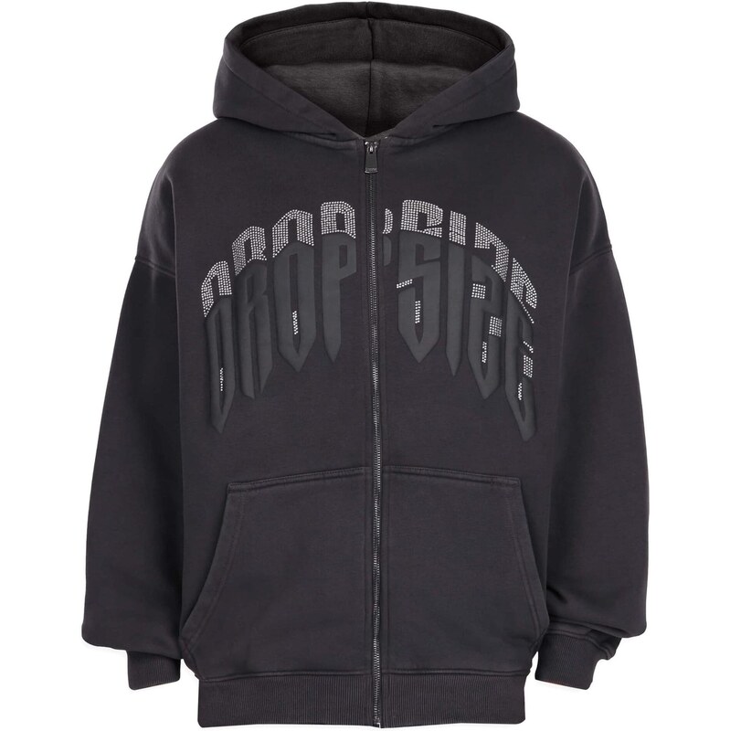 Dropsize Mikina černá / průhledná