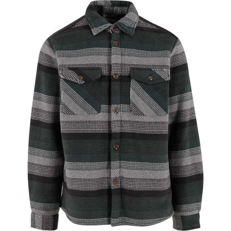 INDICODE JEANS Přechodná bunda Late šedá / jedle / černá