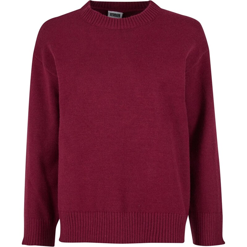 Urban Classics Svetr burgundská červeň