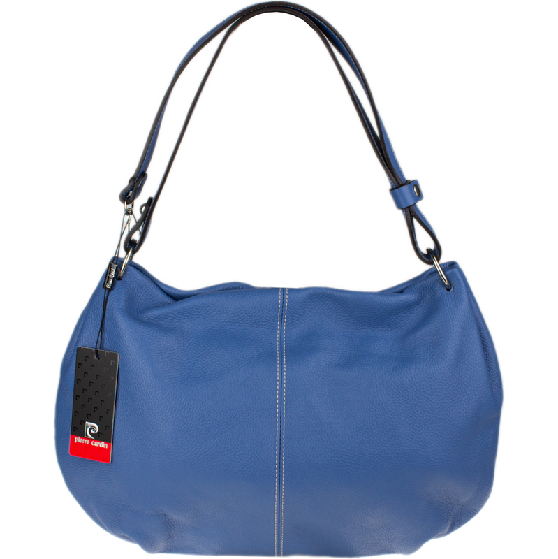 Modrá kožená italská kabelka Pierre Cardin 5337 Blu NovaKabelka.cz 111015316