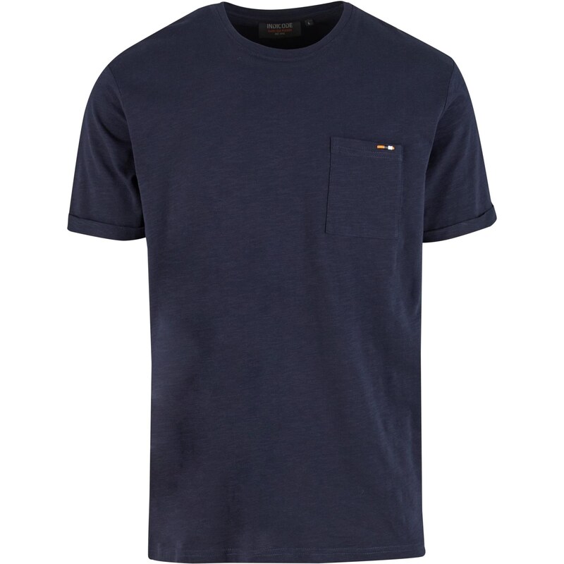 INDICODE JEANS Tričko Andorra námořnická modř