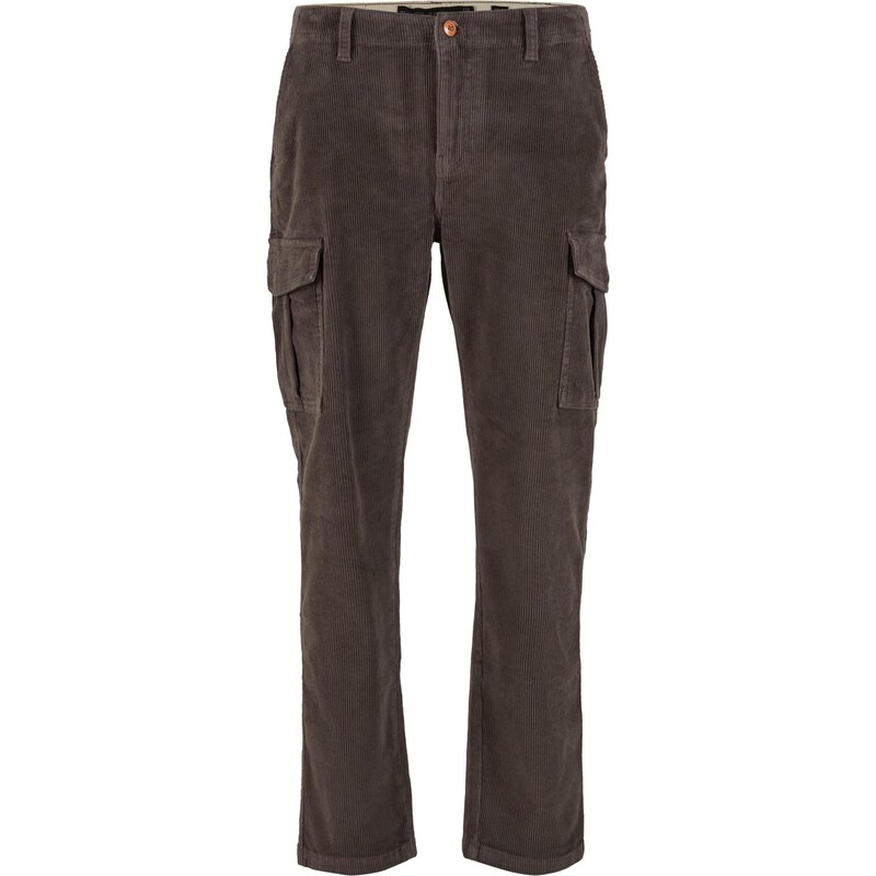 INDICODE JEANS Kalhoty Jamo čokoládová / černá