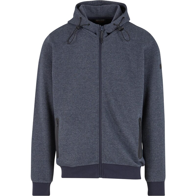 INDICODE JEANS Mikina INSting kouřově modrá / tmavě modrá
