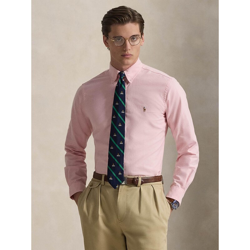 Polo Ralph Lauren Košile modrá / hnědá / růžová / bílá