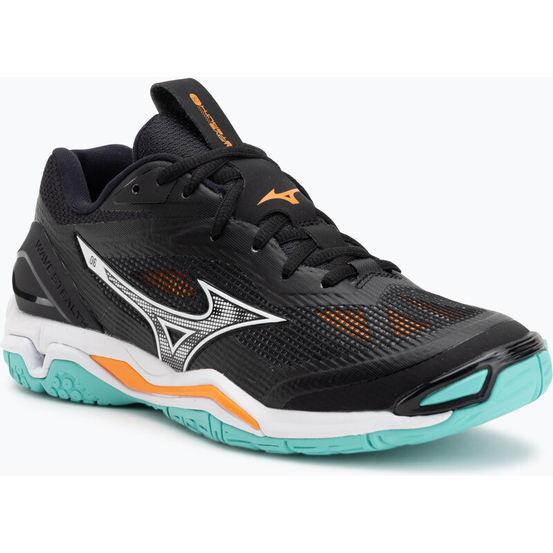 Házenkářské boty Mizuno Wave Stealth 6 black/tangelo/ice green