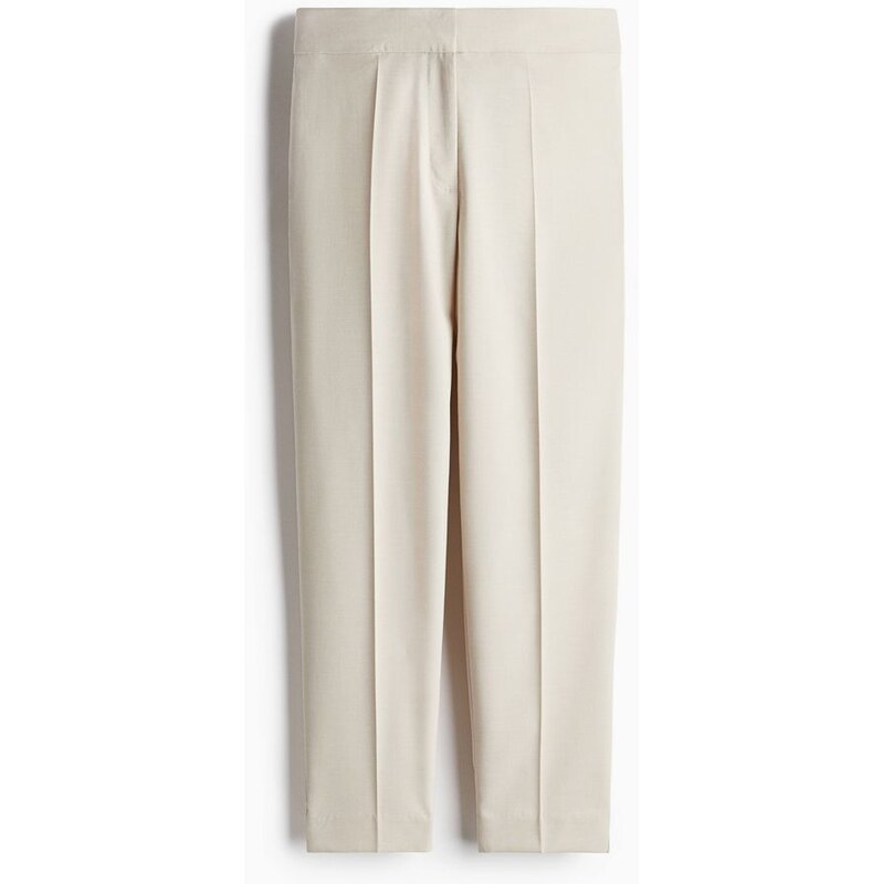 H&M - Cigaretové kalhoty ke kotníkům - béžová 108133009
