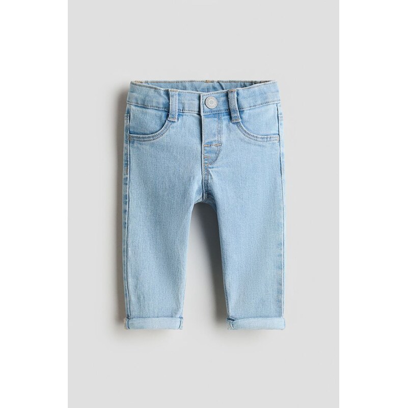 H&M - Slim Fit Jeans - Světlý Denim Blue