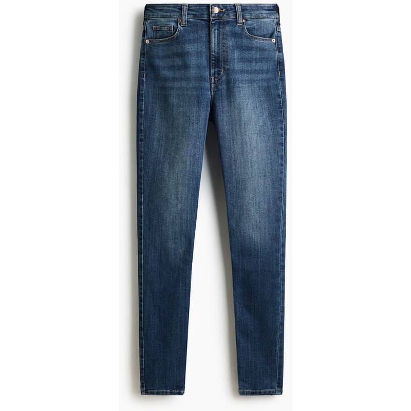 H&M - Skinny High Waist Jeans - Denim Blue