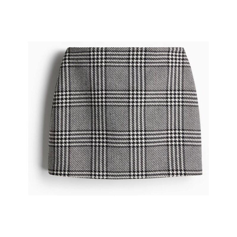H&M - Minisukně - Černá/Kostka
