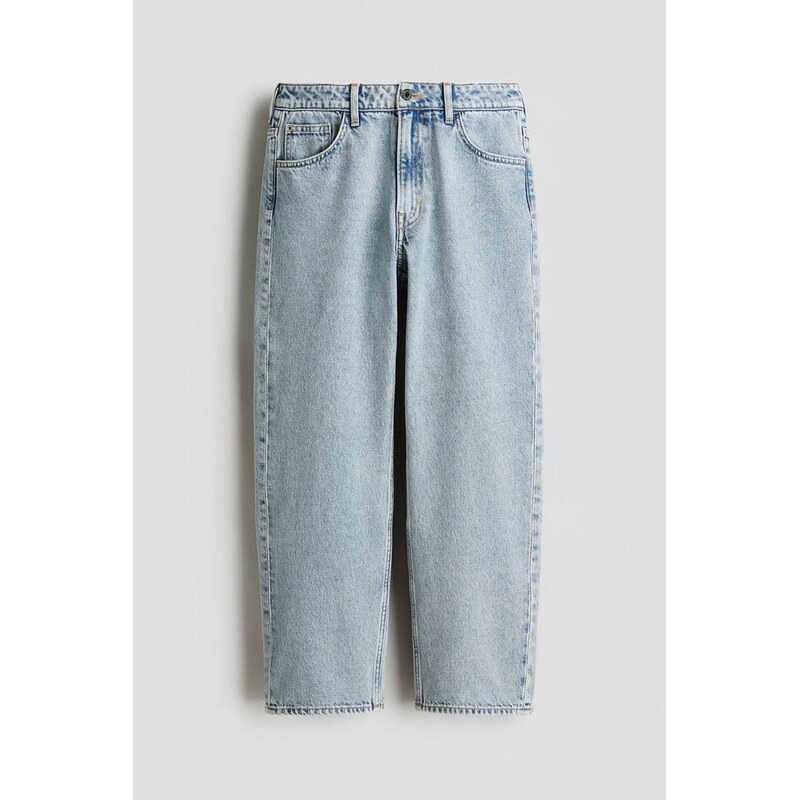 H&M - Loose Fit Jeans - modrá 108137612