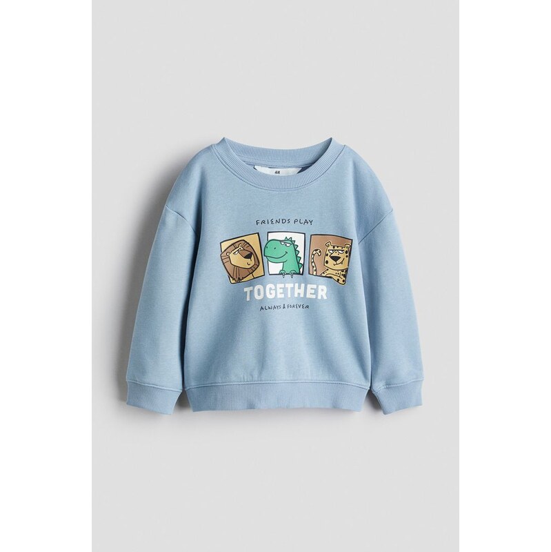 H&M - Mikina - Bleděmodrá/Together